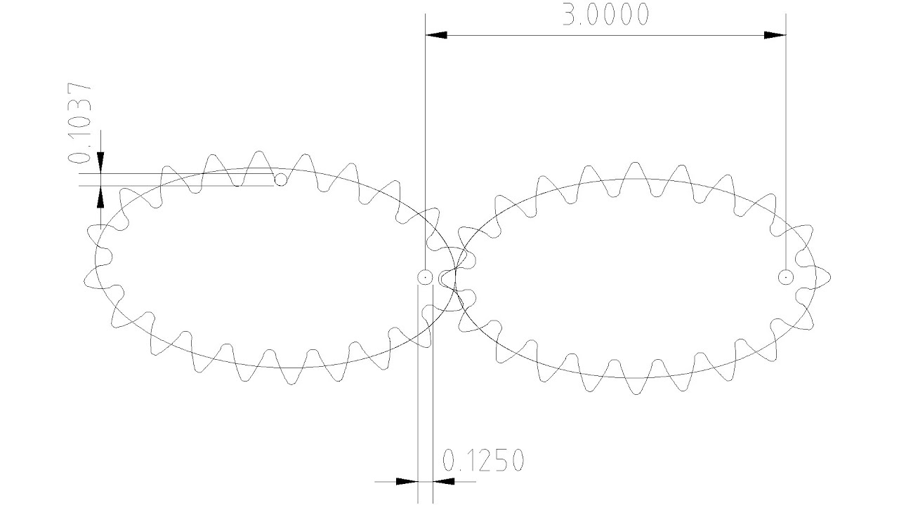 Gearify 2.0 Front to Back Design Example: Ellipse Gears