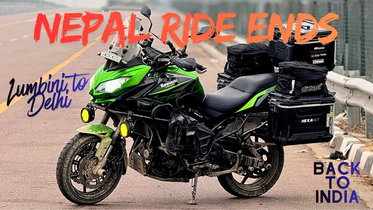 Lumbini (Nepal) to Delhi Ride | World Peace Pagoda | Winter Nepal Ride 2024 |Ep07|Versys650|2UpTales