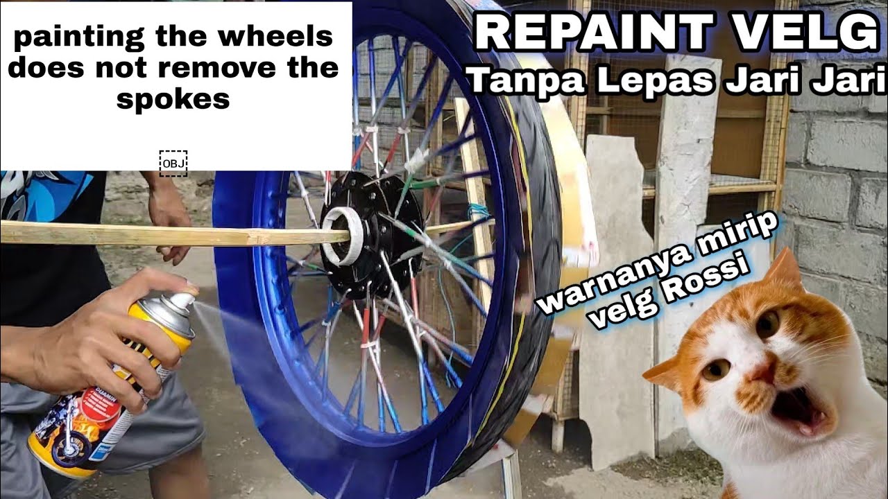 MUDAH - CAT VELG JARI JARI TANPA BONGKAR - DITON PREMIUM - BLUE CANDY