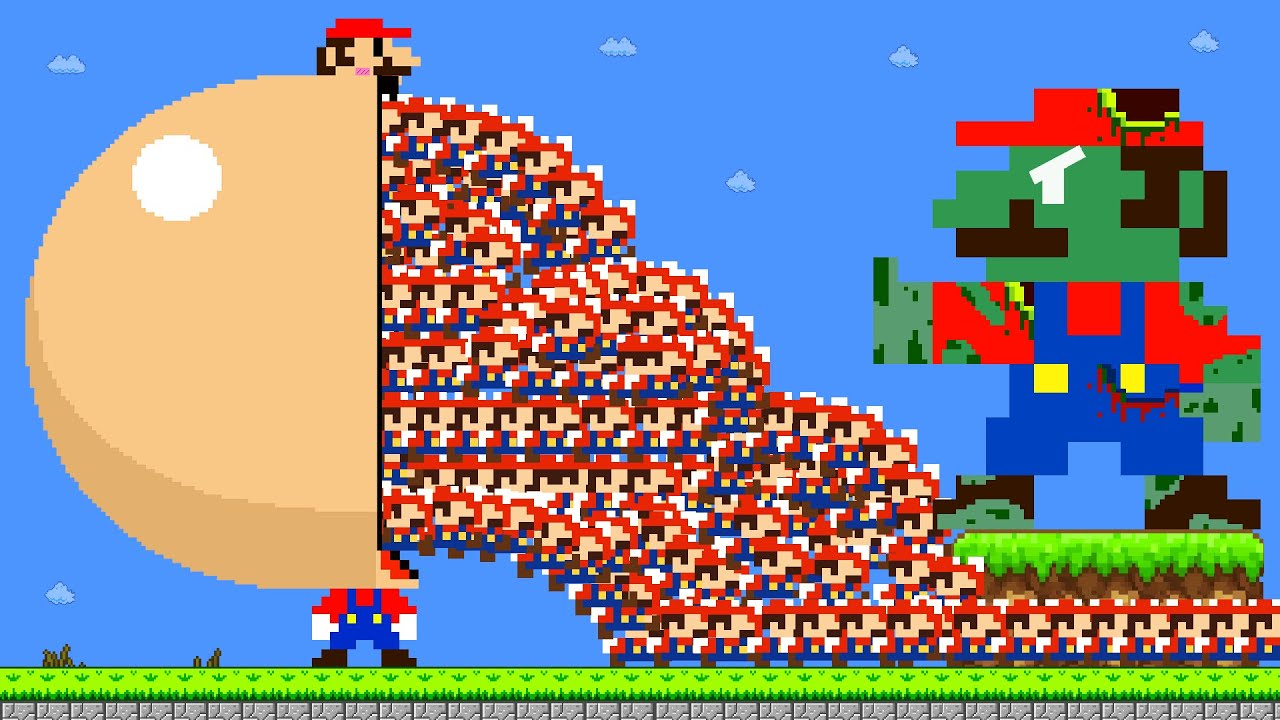 Mario vs Tiny Mario March Madness Escape Mario.EXE