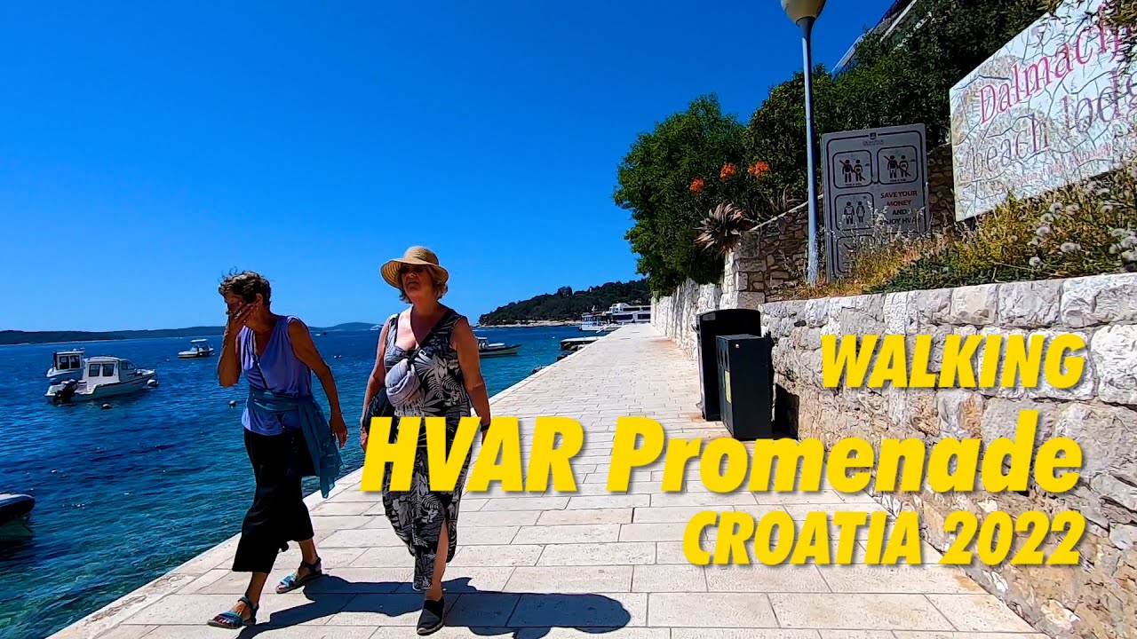 Walking HVAR island Croatia 2022 !! 4K Walking Tour Hvar Croatia !!! Gezi Turu Hvar HIRVATISTAN !!