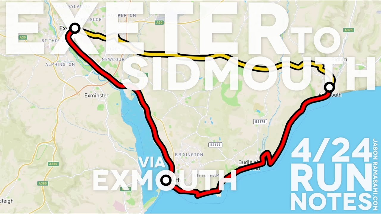 RunNotes: Exeter to Sidmouth (via Exmouth)