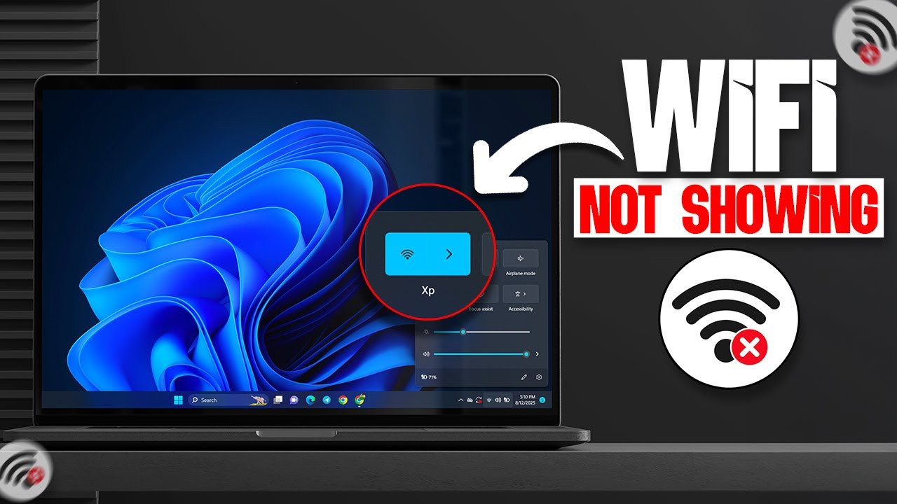 FIX WiFi Not Showing in Windows 11 or 10 | WiFi Icon Missing Solution