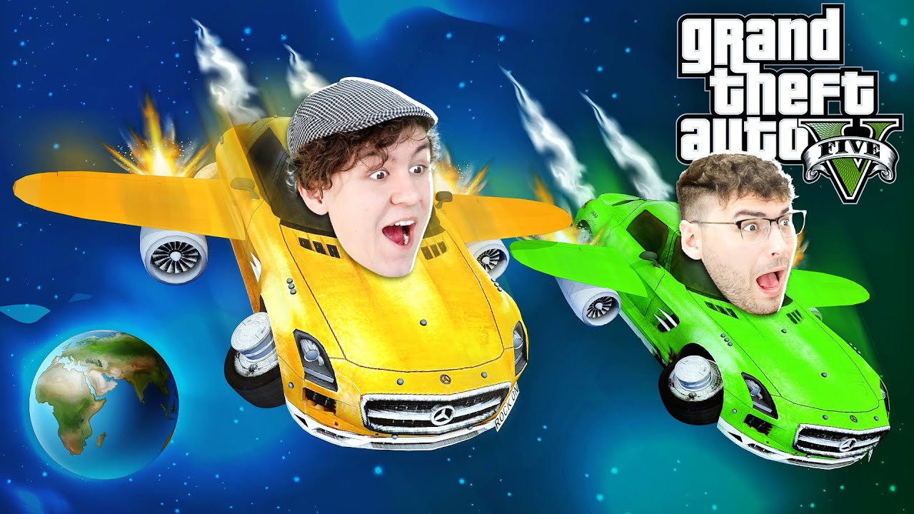 MIT FLIEGENDEN AUTOS um die WELT DÜSEN?! - GTA 5