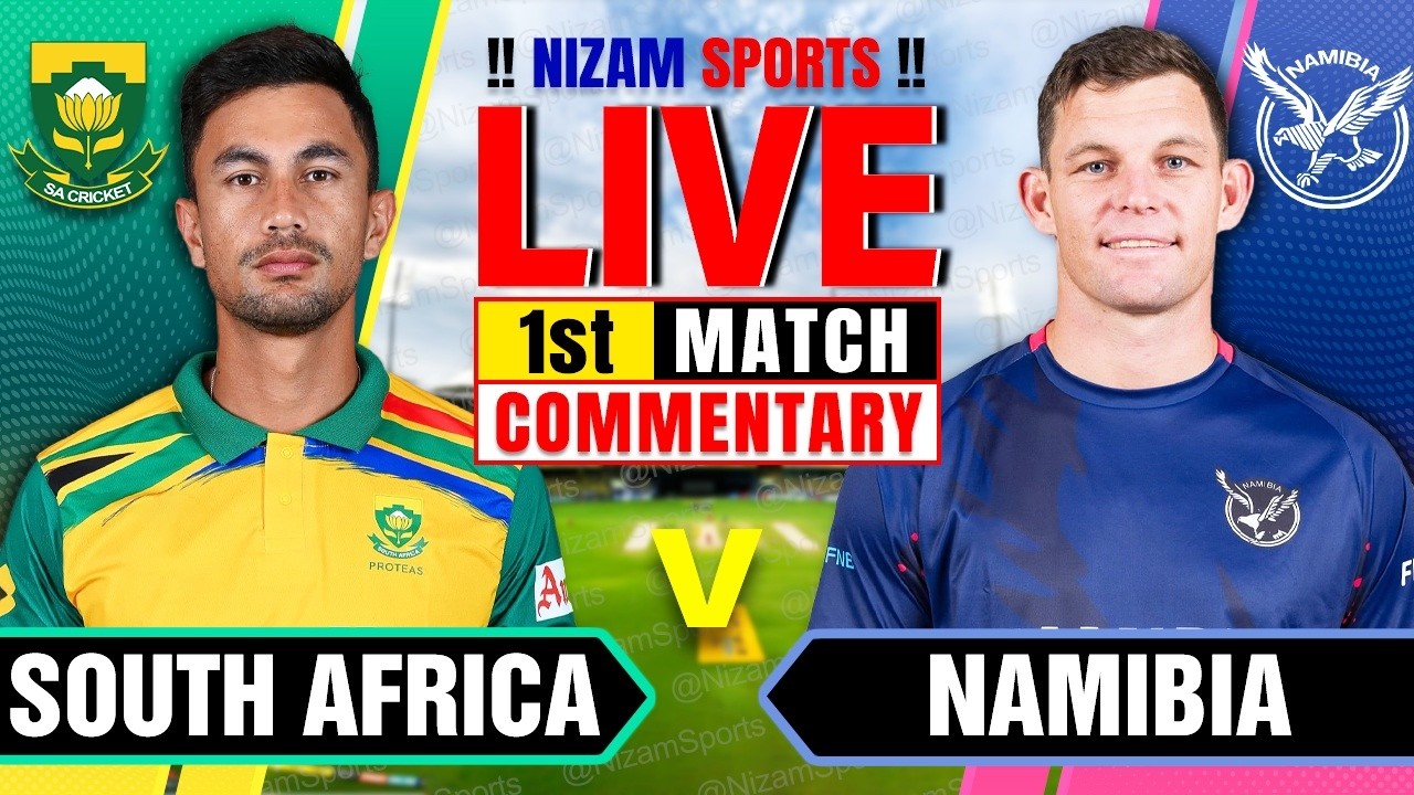 🔴Live: South Africa vs Namibia | 1st Match | Live Cricket Score & Commentary