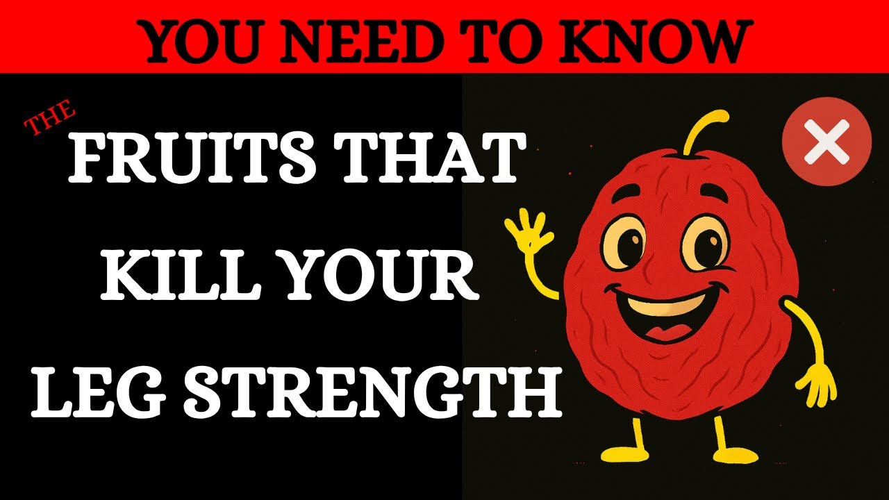 Seniors Don't Do This, Fruits Destroy Your Leg Strength