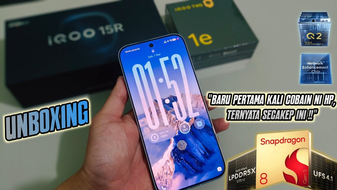 UNBOXING IQOO 15R !! HP 7'JUTA AN UDAH DAPET SPEK SEGACOR INI 🥶 #iqoo15r #unboxing 