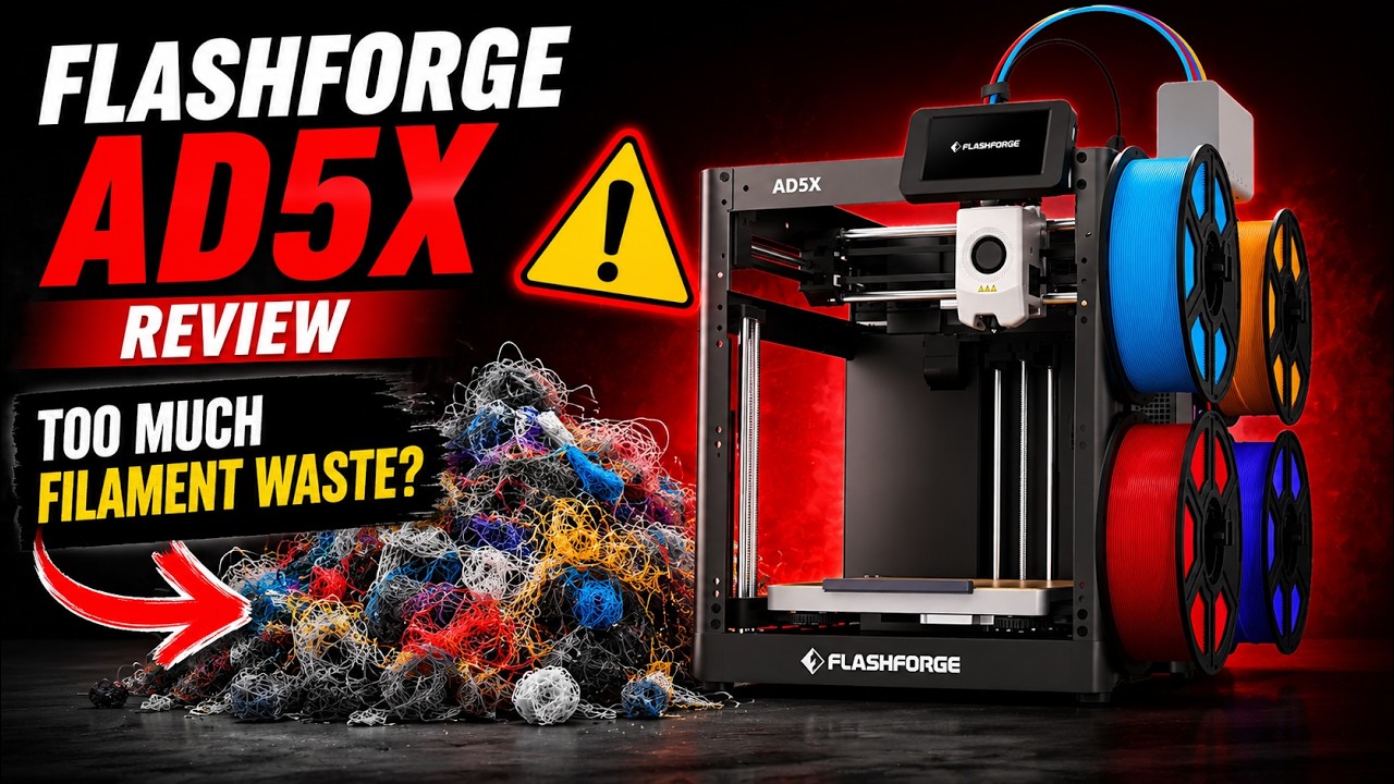 ПОСМОТРИТЕ ЭТО ВИДЕО ПЕРЕД ПОКУПКОЙ 3D-ПРИНТЕРА FLASHFORGE AD5X!