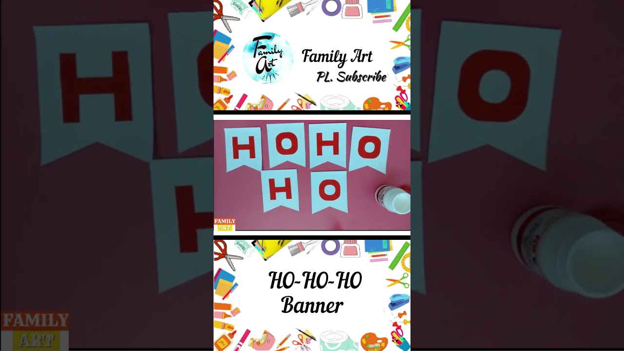 Christmas Banner | DIY Christmas Decoration Ideas #shorts #Christmas