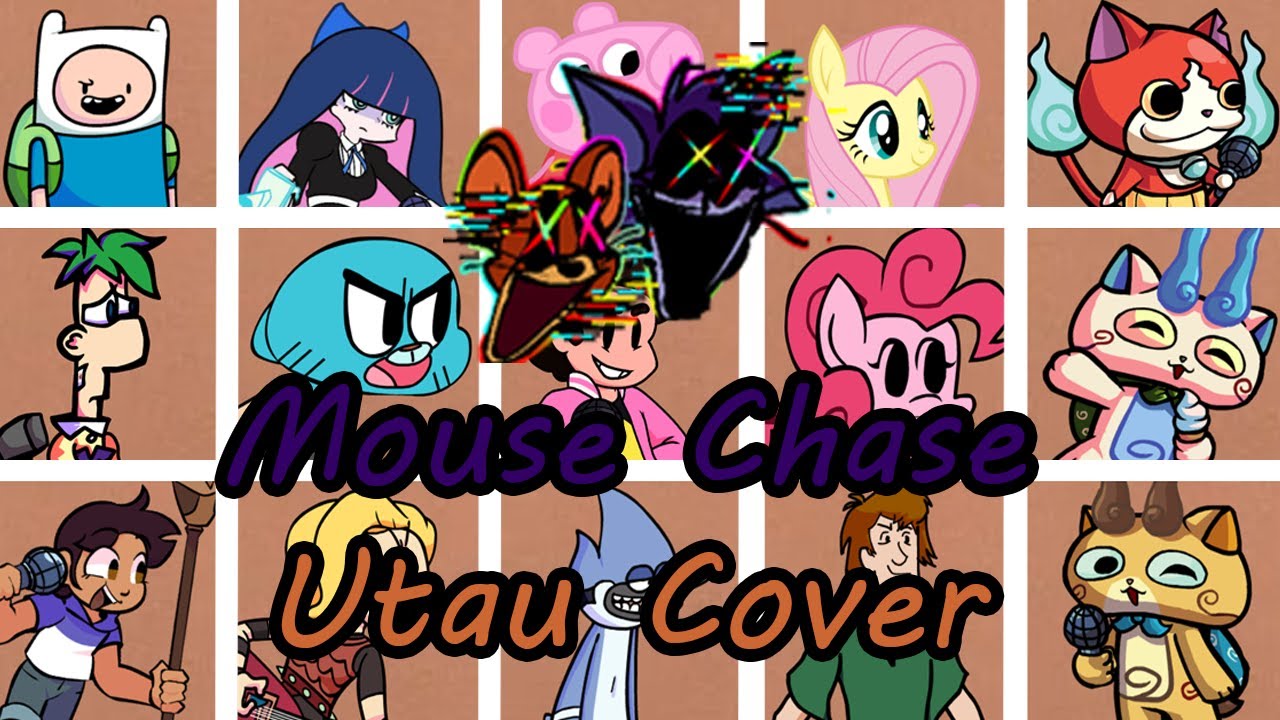 Mouse Chase but Every Turn a Different Character Sings(FNF Mouse Chase Everyone Sing) - [UTAU Cover]