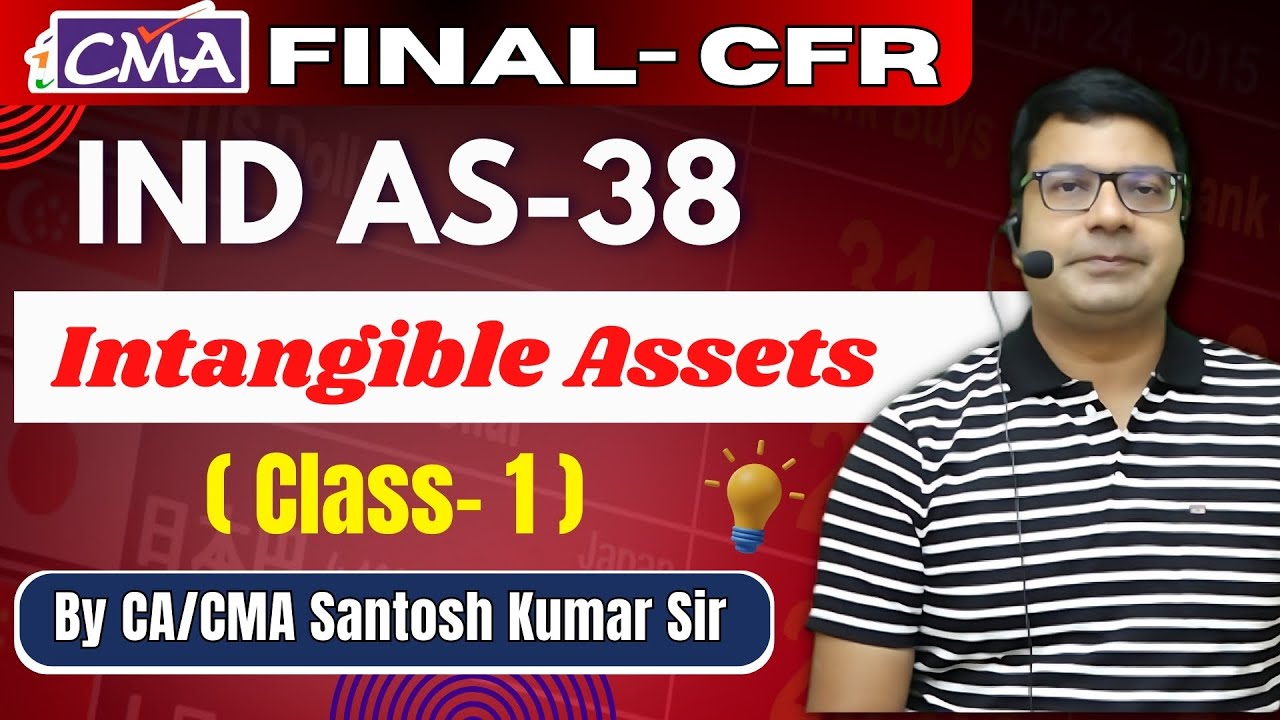 IND AS 38 Intangible Assets Class-1 | CMA Final CFR | By CA/CMA Santosh Kumar Sir