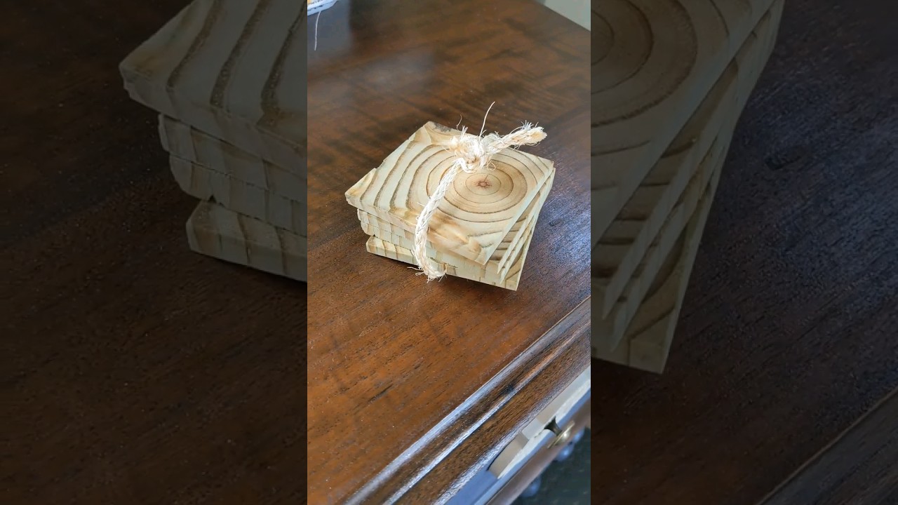 DIY Scrap Wood Coasters