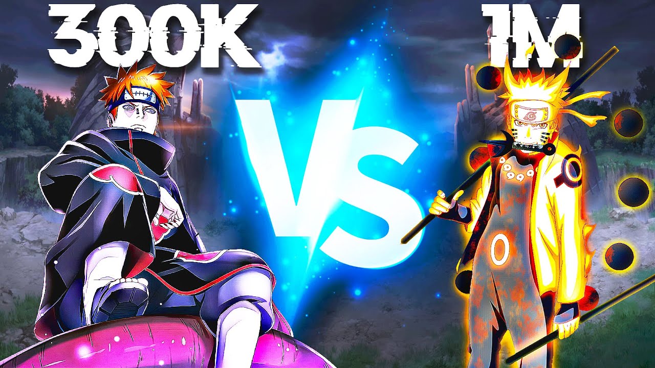 Pain [Six Paths] 380k vs Naruto [Six Paths] 1M ~ Battle of Six Paths! | Naruto Online