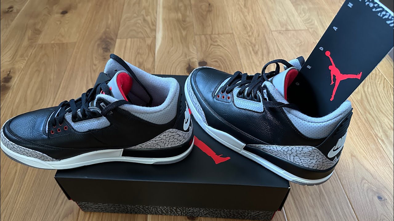 2024 Jordan Black Cement 3 unbox, on feet and comparison to 2018 pair