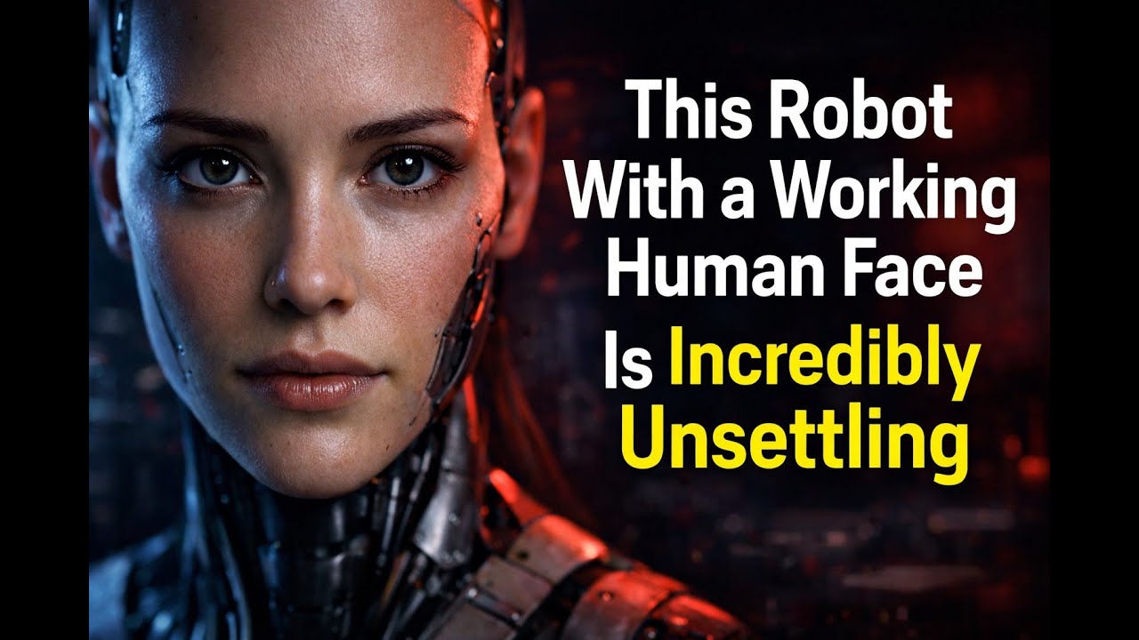 Amazingly unsettling is this robot with a humanoid face that works