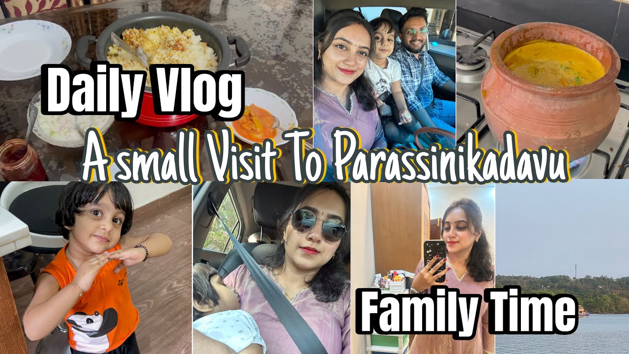 A small daily vlog🥰 Parassini visit with family🥰 Vismaya| Jaanvi|#shuttuandmamma 
