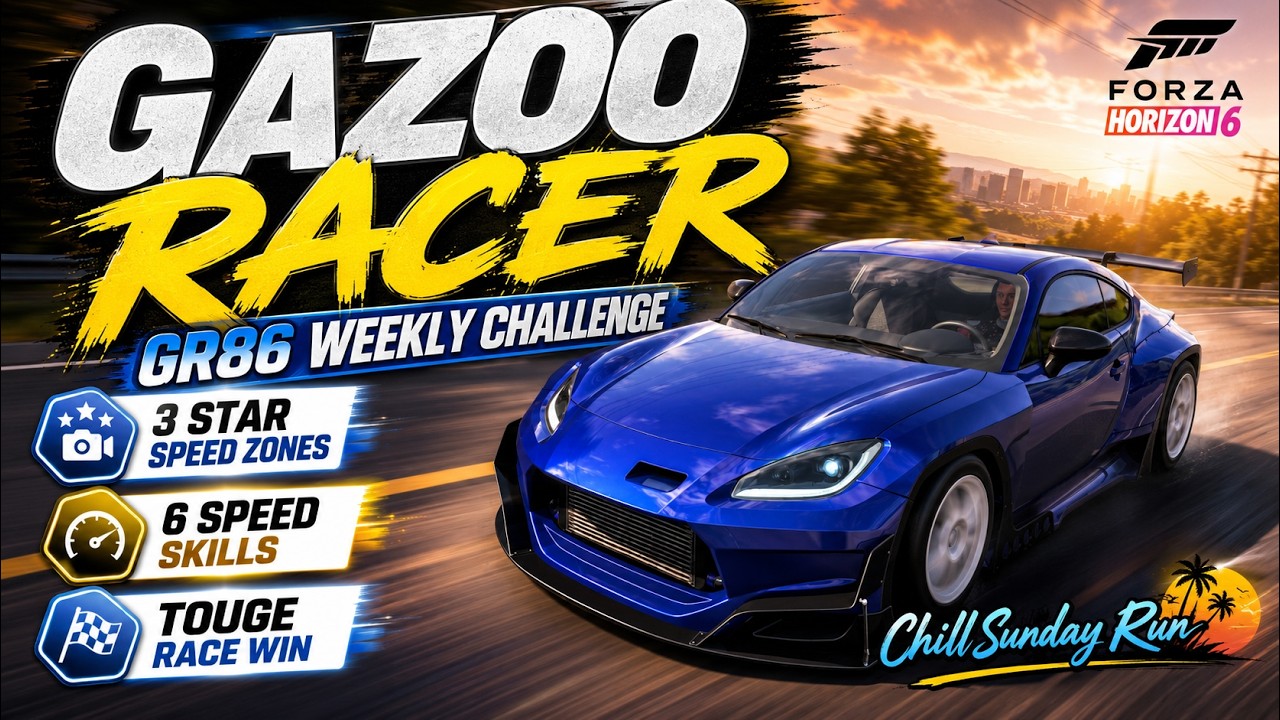 FORZA HORIZON 6 Еженедельное испытание Gazoo Racer! Расслабленный тюнинг GR86 + Победа в гонке Тоге
