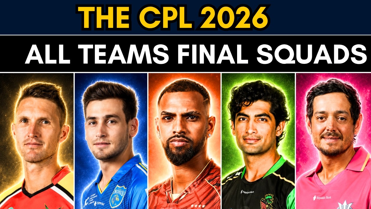 CPL 2026 All Teams Final Squads 🏆🏏 | Complete Caribbean Premier League 2026 Squads