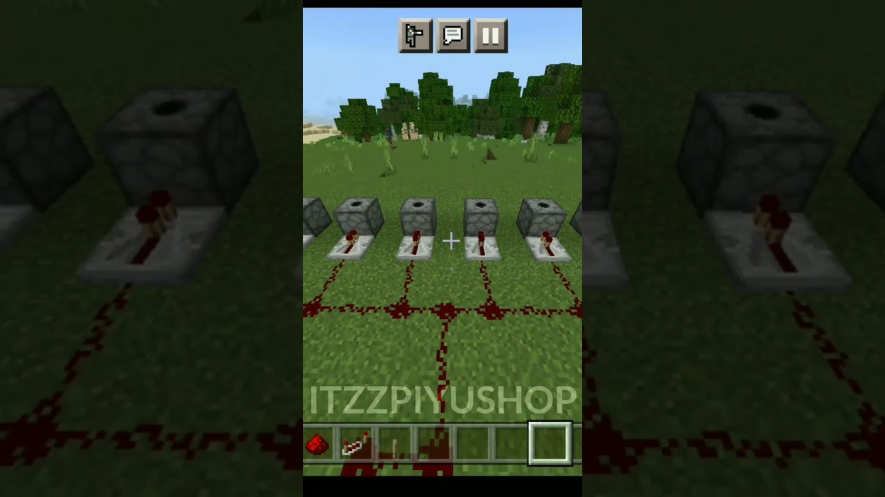 How To Make An Automatic Firework Machine In Minecraft PE! | ItzzPiyushOP | #shorts #youtubeshorts