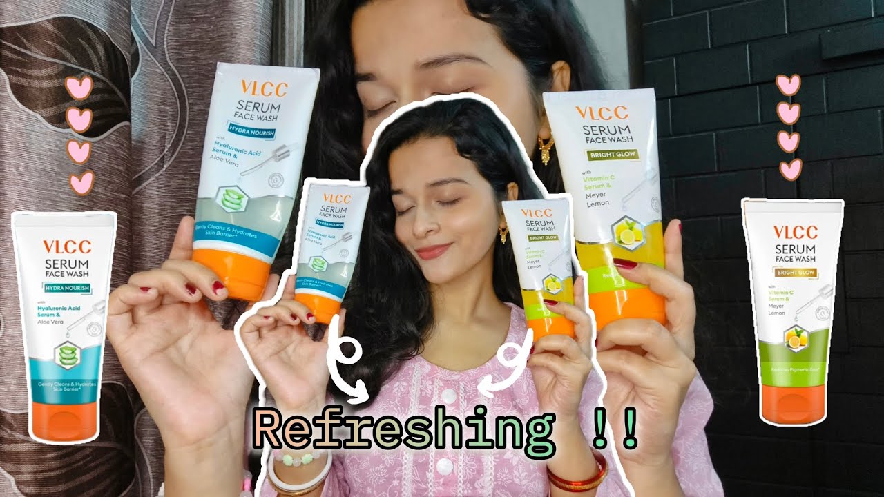 VLCC Serum Facewash ||Review|| VLCC facewash for clearing Acne Pimples|| glamvlogvoyages
