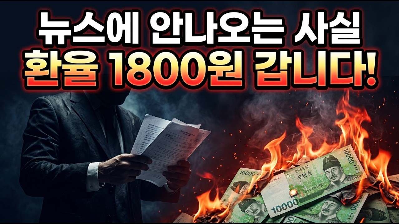 환율 1800원 갑니다, 정부에서 말하지 않는 대한민국 현실