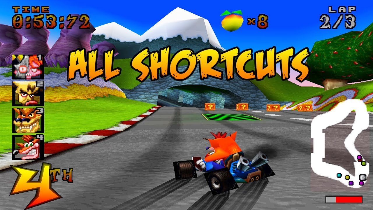 Semua Jalan Pintas di Game Crash Team Racing PS1