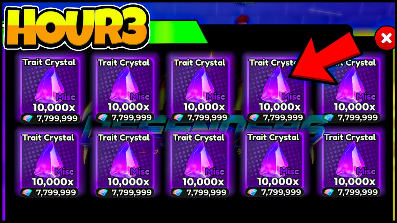 Fastest Methods To Get Trait Crystals (10K/EACH DAY) | Anime Defenders