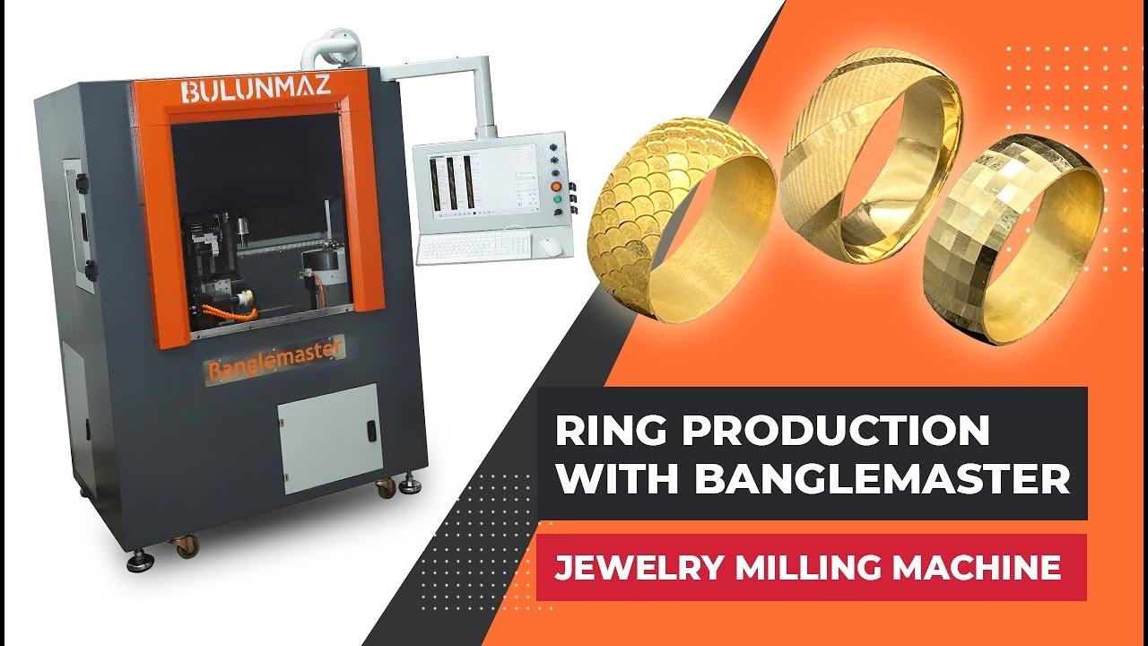 RING PRODUCTION with Banglemaster Jewelry CNC Milling Machine (#BulunmazB12)