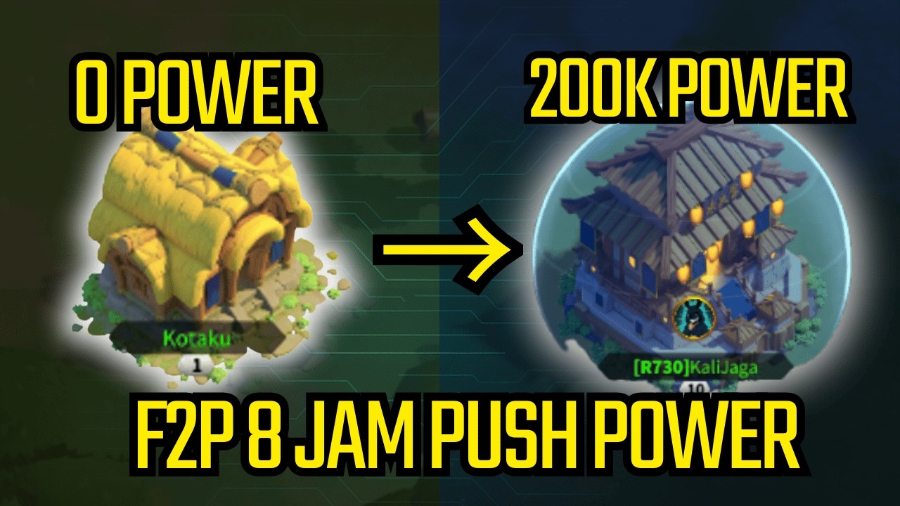 Dari 0 ke 200K Power Dalam 8 Jam! F2P (No Edit) — Rise of Kingdom 🔥