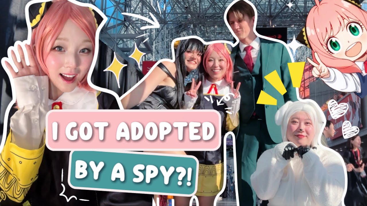 anime nyc 2025 cosplay vlog!! ⋆˚꩜｡⋆ Anya SpyxFamily, convention, full walkthrough, artist alley food