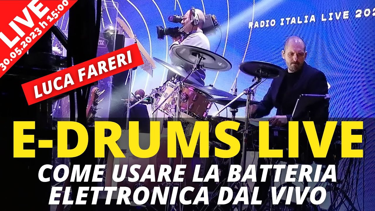 Come usare la BATTERIA ELETTRONICA dal VIVO - Live con Luca Fareri