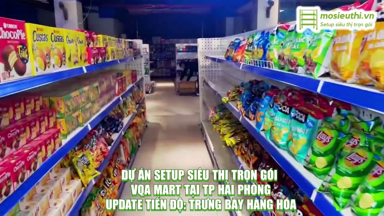 Trưng bày hàng hóa siêu thị VQA tại Hải Phòng