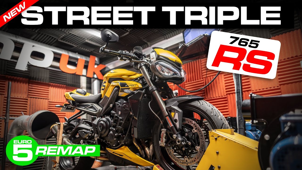 2024!! Полная настройка Triumph Street Triple 765 RS на динамометре (Cobra DECAT) | Перепрограмми...