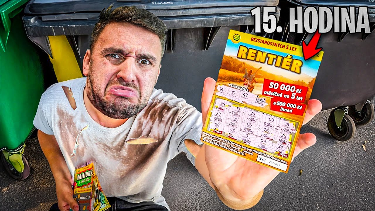 Vítek Přežil 24 Hodin Pouze ze Stíracích Losů? | O kolik peněz přišel?!