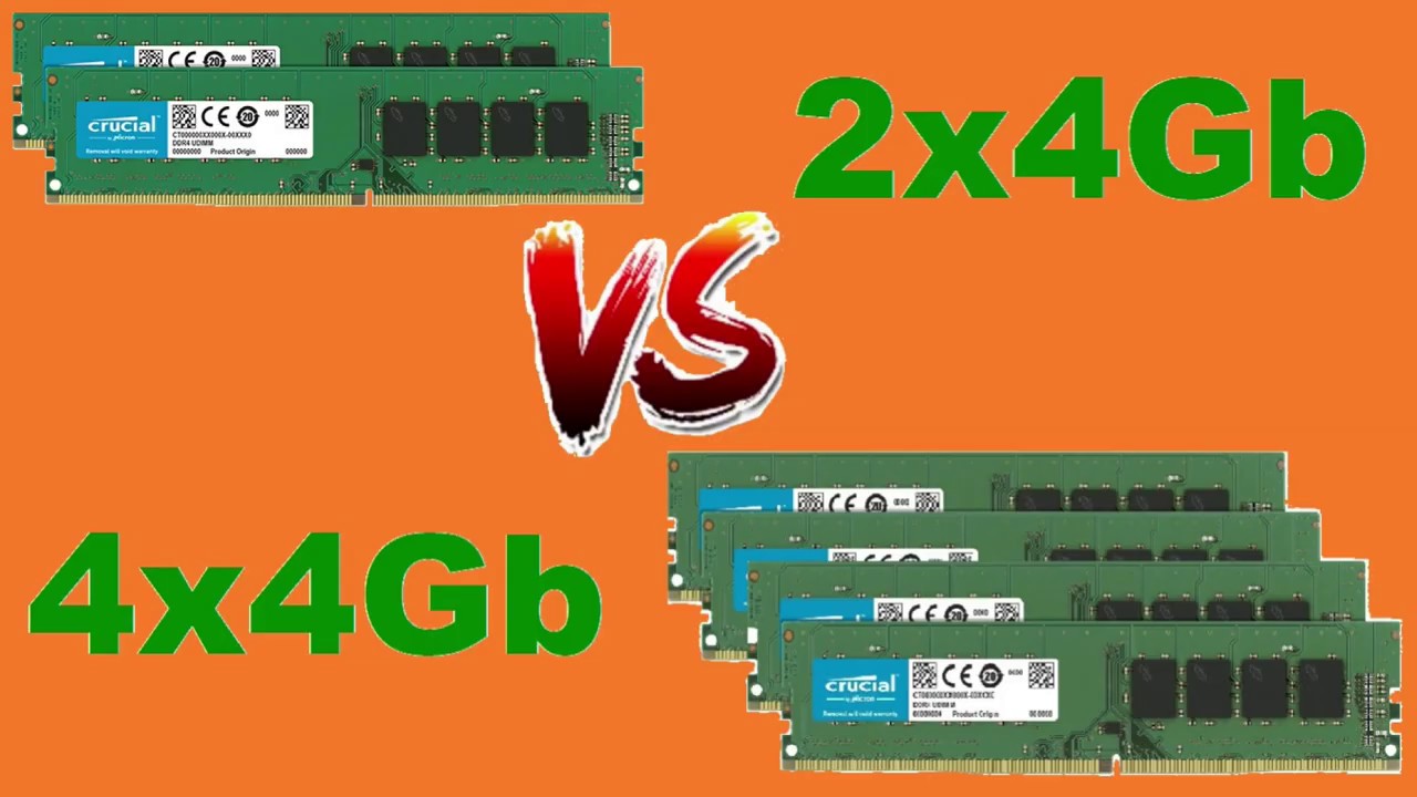 2x4Gb VS 4x4Gb Ram DDR4 / Test in Dual Chanel Mobo H270 Performance