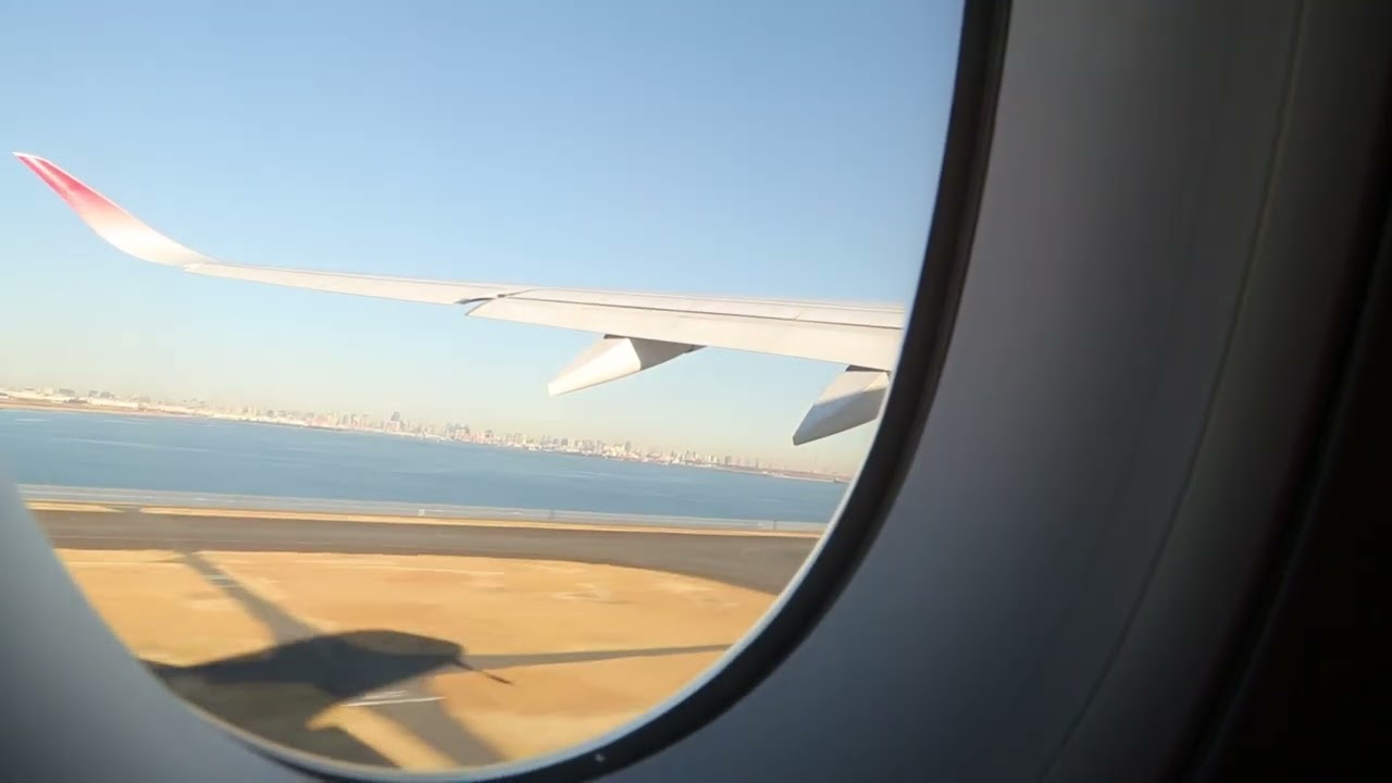 JAL AIRBUS a350 takes off