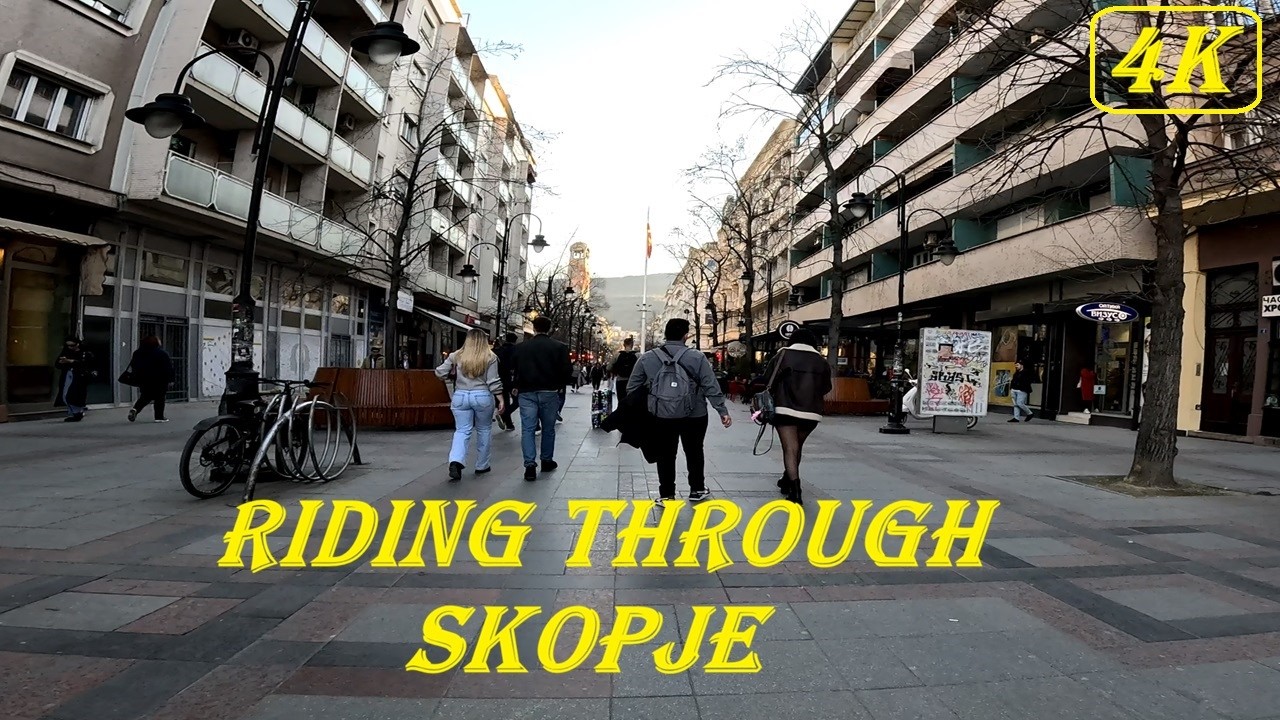 RIDING THROUGH SKOPJE MACEDONIA 2026 #ride #skopje #macedonia #4k #city #explore #2026 #riding