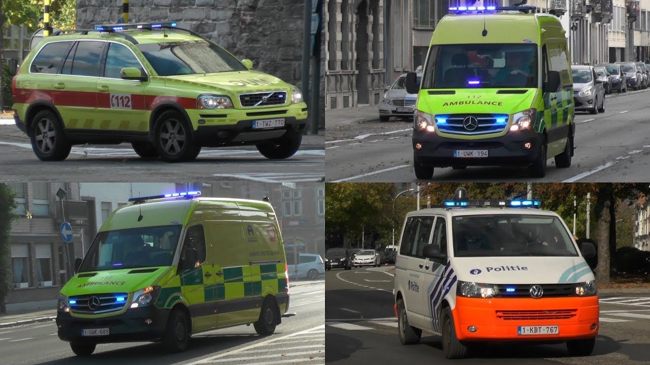 Nieuwe Ziekenwagens AZ Sint Maarten Mechelen, MUG en Politie met spoed! #862