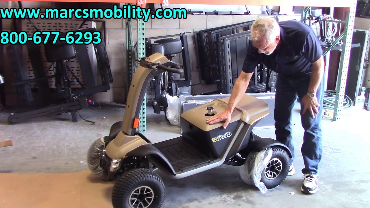 How to Unbox and Set Up Pride Wrangler MV600 Large Mobility Scooter - Marc's Mobility