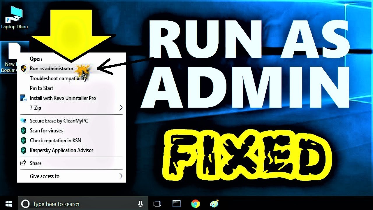 Запуск от имени администратора не работает в Windows 10/8/7 | Параметр &laquo;Запуск от имени администр...
