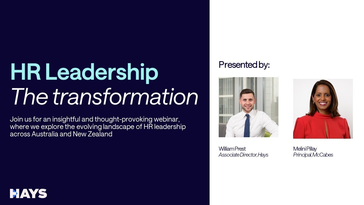 Webinar: HR Leadership - The Transformation