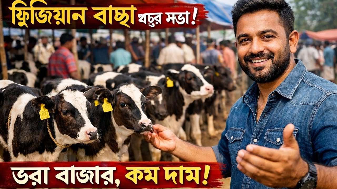 😱 Friesian বকনা গরু মাত্র এত টাকায়! | Aronkola Gorur Hat Ishwardi Pabna | Huge Stock