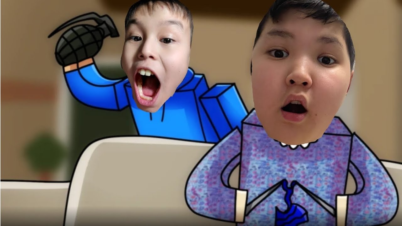 Играем в УНИЧТОЖИТЬ БАБУШКУ С ДРУГОМ В ROBLOX/ArsTheLion 