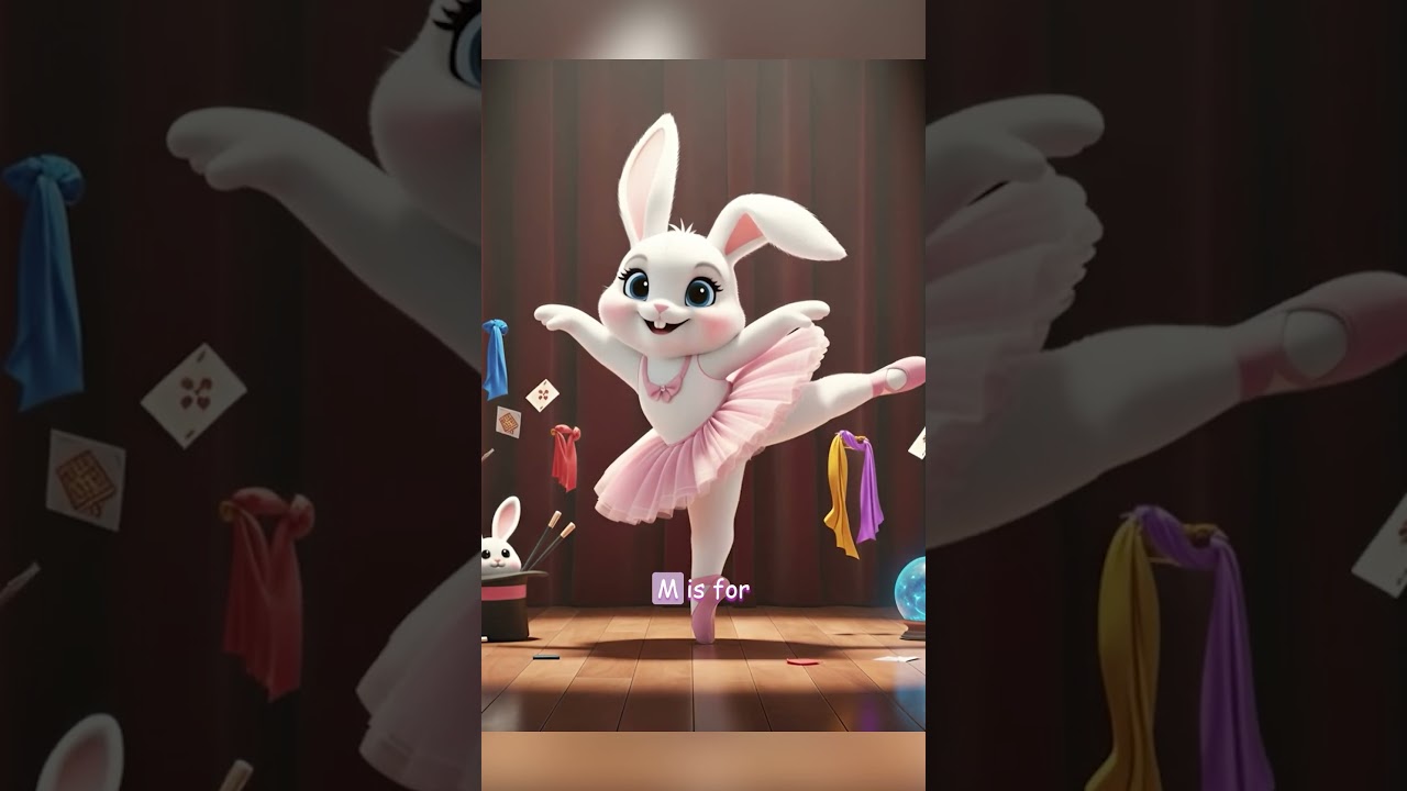 Letter M - Bunny Ballet Alphabet | Tiny Tots Jams | Bunny Ballet Song for Toddlers