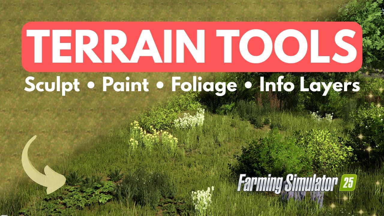 COMPLETE Giants Editor Terrain Editing for Beginners - Sculpt, Paint, Foliage, Info Layers! (GE03)