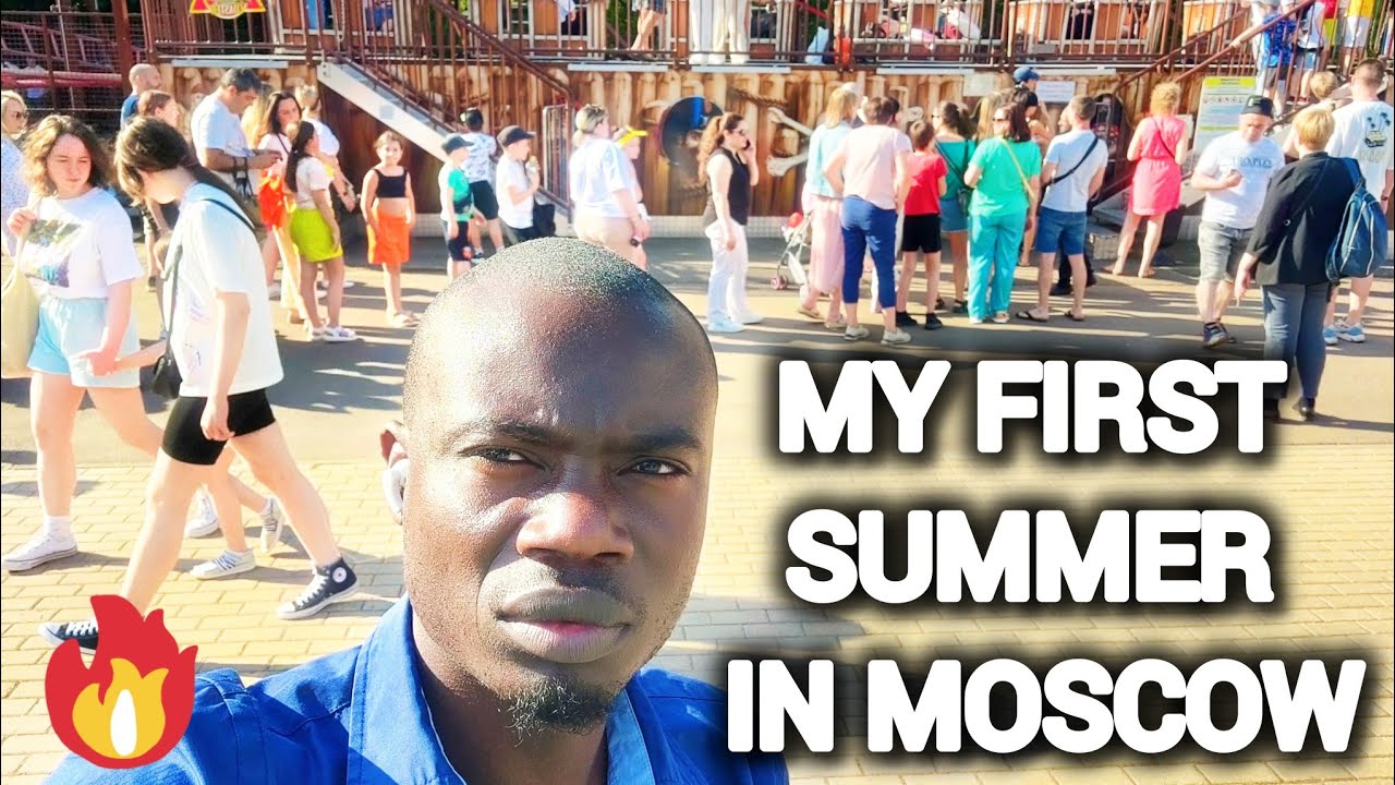 my first Moscow summer vlog,clean streets plus street cafes,cars and others