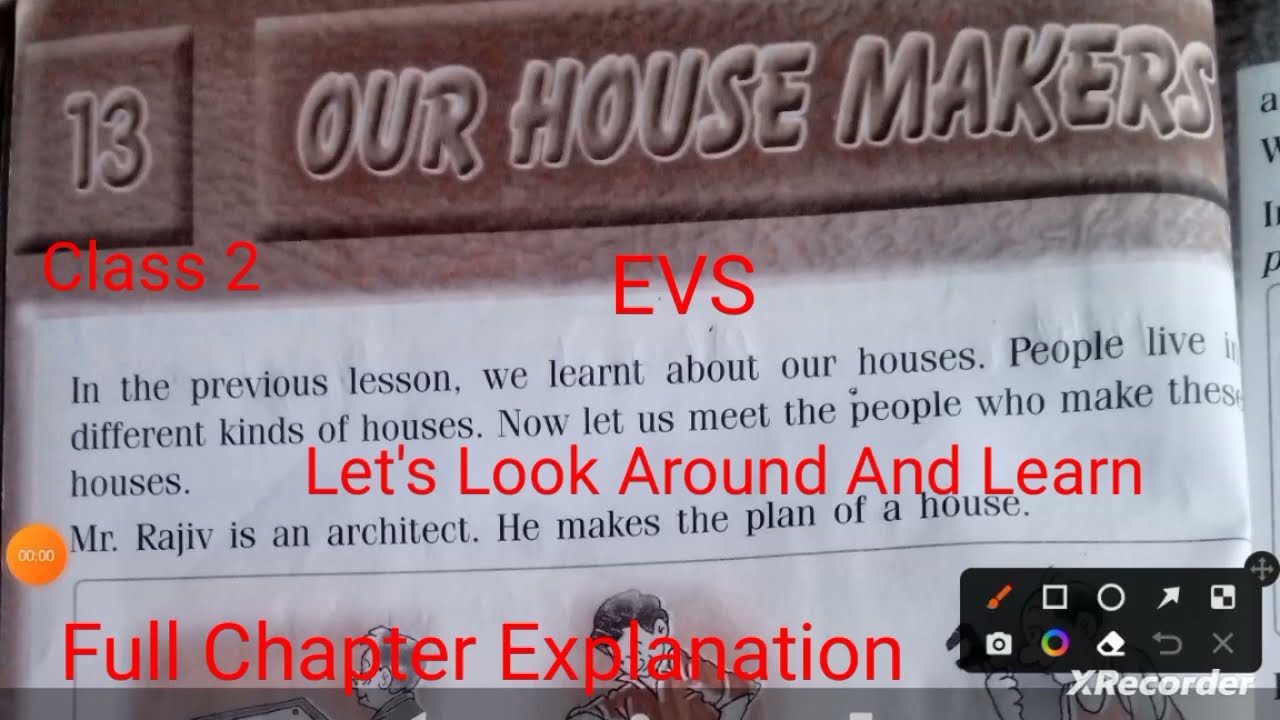 Our House Makers - Full Chapter Explanation EVS Class-2 Chapter-13 #libanam