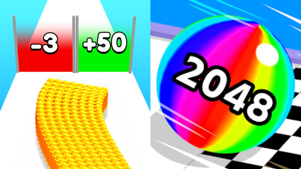 Bullet Army Run vs Ball Run 2048 - All Level Gameplay Android.iOs Mobile Game.Esc6