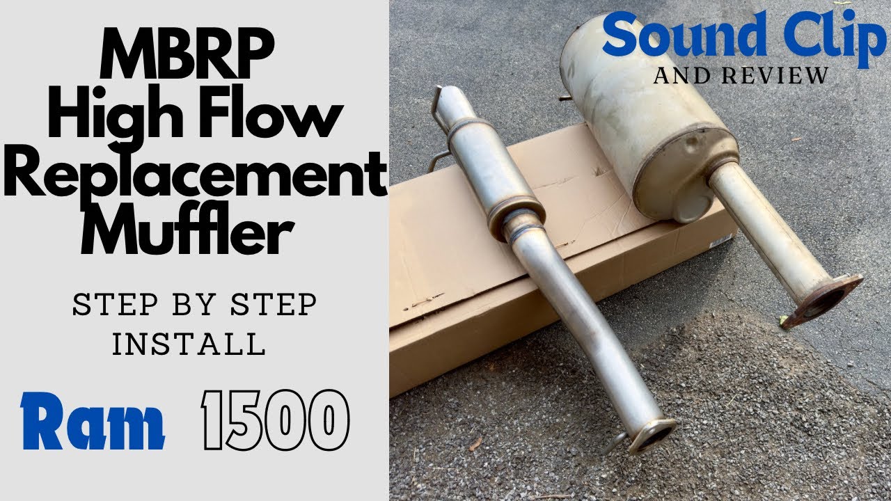2019-24 Ram 1500 5.7 MBRP High Flow Muffler Replacement With Sound Clips