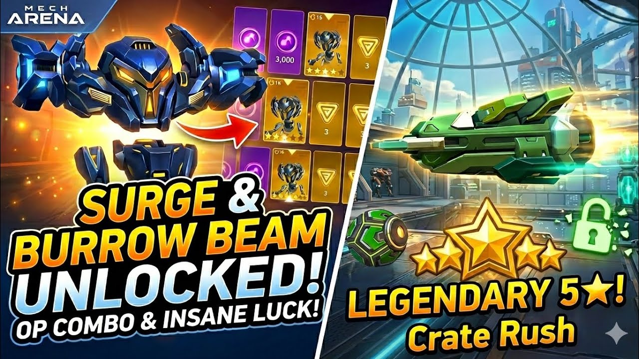 😱 Insane Luck Crate Rush Opening! (Mech Arena)